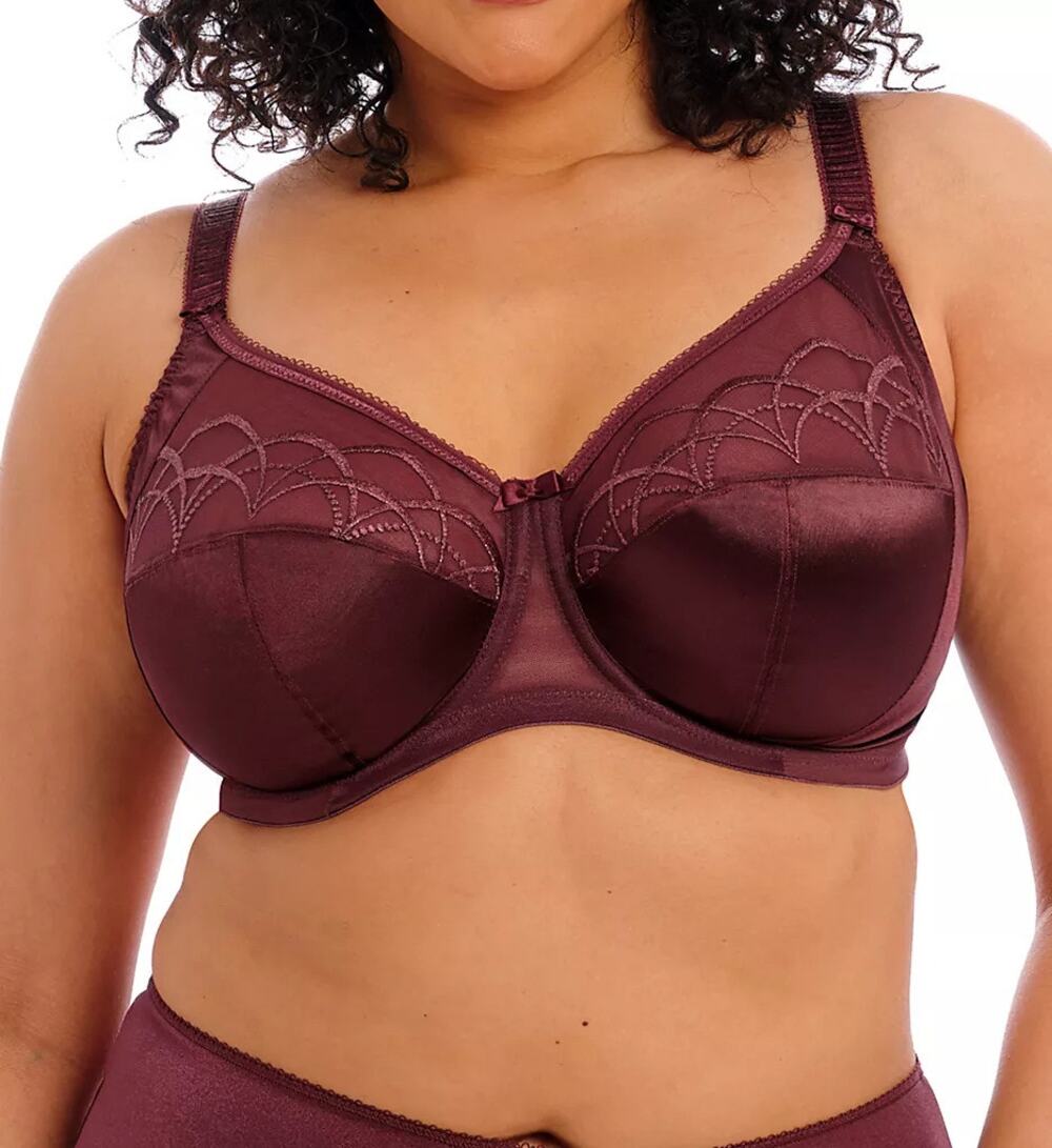 Elomi Cate Underwire Full Cup Banded Bra Raisin Size 38I EL4030BEY